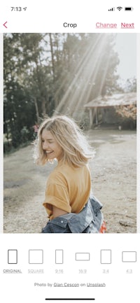 a photo of a woman in a yellow shirt